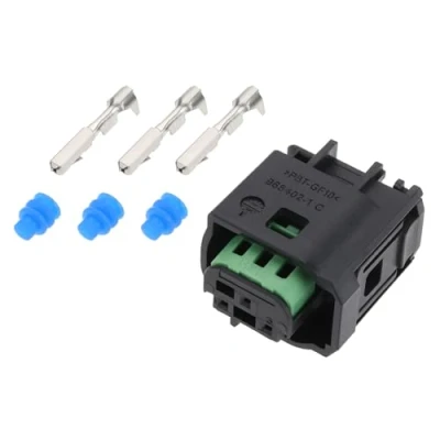 Afbeelding van VGOL 1 Set 3 Pin Waterdichte Automotive Radar Sensor Pedaal Connector Plug 968402 1,966601 Compatibel met BMW, Peugeot, Citroen