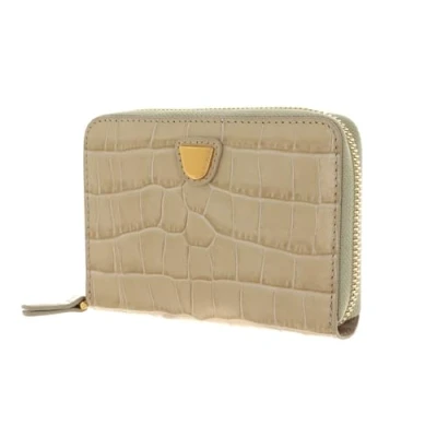 Afbeelding van COCCINELLE Lucilla Croco Shiny Soft Zip Around Wallet Silk