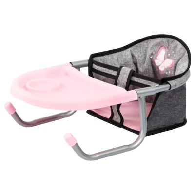 Afbeelding van Bayer Design 65833AA Tafelstoel, poppen kinderstoel, jeans grijs vlinder