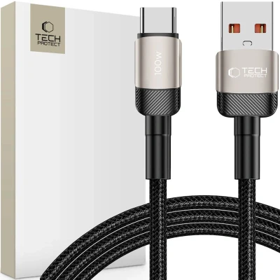 Afbeelding van TECH PROTECT ULTRABOOST EVO TYPE C KABEL 100W/5A 200CM TITANIUM