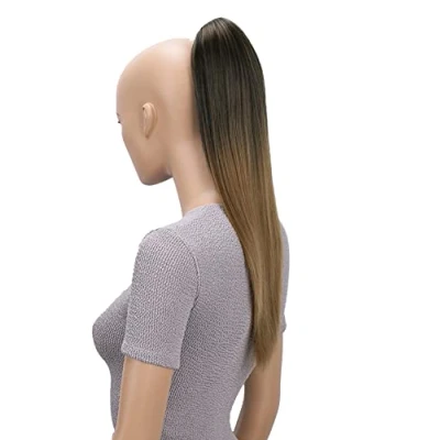 Afbeelding van CAISHA 50cm Haarstukje Vlecht Paardenstaart Haarextensies Glad Ombré Bruin Mix H110