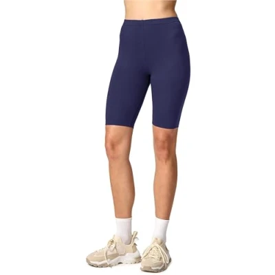 Afbeelding van Merry Style MS MS10 145 LE Dames Leggings Sport Vrijetijdsbroek Kort Viscose Sporbroek Yogabroek Marineblauw 3XL