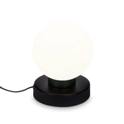 Afbeelding van BRILONER Lampen tafellamp, tafellamp incl. kabelschakelaar, lichtbol, 1x E14, max. 25 Watt, wit zwart, 126x157mm (DxH), 7021 015