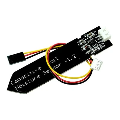 Afbeelding van Paradisetronic.com Capacitieve bodemvochtigheidssensor, 5V 3.3V vochtsensor voor aarde incl. Verbindingskabel, analoge uitgang compatibel met Arduino