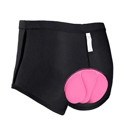 Afbeelding van JXJFOZ fietsonderbroek voor dames, gevoerd, fietsbroek met zachte bekleding, 3D gel zitkussen