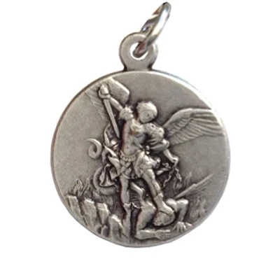 Afbeelding van Medaille van St. Michael Aartsengels Medailles patroonheiligen, Messing, Geen edelsteen