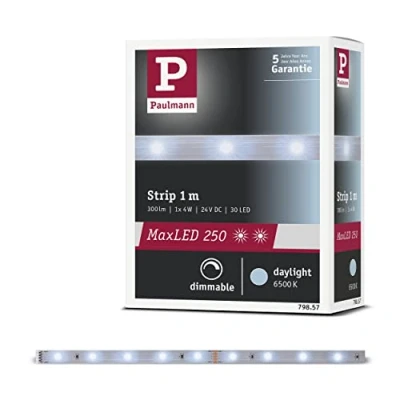 Afbeelding van Paulmann MaxLED Stripe Daylight 79857 LED strip Met connector (male) 1 m Daglichtwit stuk(s)