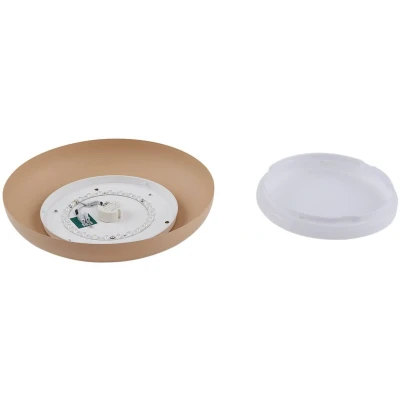 Afbeelding van Lindby LED plafondlamp Florie, beige, metaal, Ø 40 cm