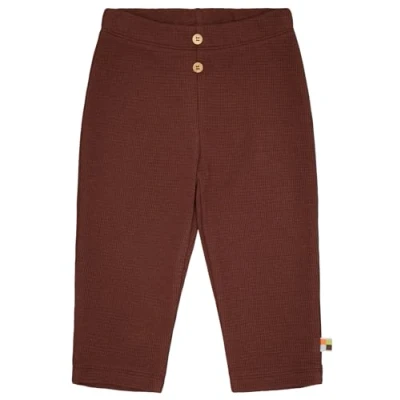 Afbeelding van loud + proud Meisjes wafellook, GOTS gecertificeerde broek, wood, 74 80