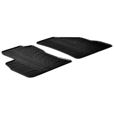 Afbeelding van Gledring Rubbermatten passend voor Fiat Doblo Cargo 3 deurs 2010 &amp; Opel Combo 2011 (T profiel 2 delig + montageclips)