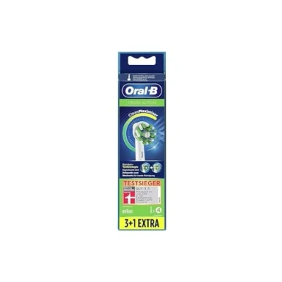 Afbeelding van Oral B Cross Action Elektrische Tandenborstel Vervanging Borstelkoppen Refill Met Clean Maximiser Technologie 4Count