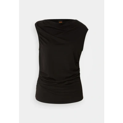 Afbeelding van BOSS Enima Tshirt print, Dames, Maat: Small, Black