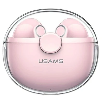 Afbeelding van USAMS Wireless Earbuds BU12 Series (BHUBU04) TWS, Bluetooth 5.1, Dual Channel Stereo Pink
