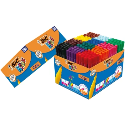Afbeelding van Kleurstiften BicKids visa fijn assorti schoolbox à 288 stuks
