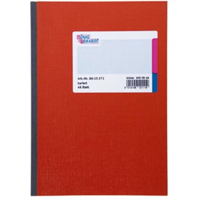 Afbeelding van König &amp; Ebhardt Kladde 8615271 Notitieboek Geruit Rood Aantal paginas: 48 DIN A5