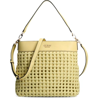 Afbeelding van GUESS Schoudertas Sicilia Hobo Bag Light Lime Lichtgeel