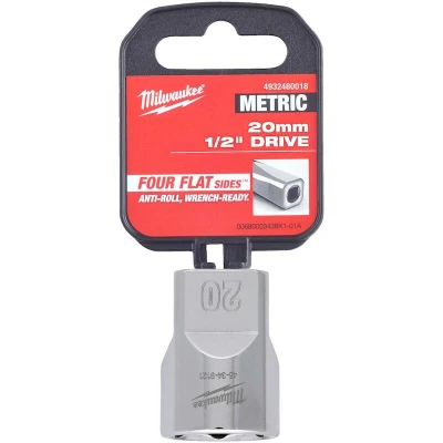 Afbeelding van Milwaukee Accessoires 1/2&quot; Dop Metrisch 20 mm 4932480018
