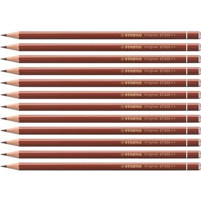 Afbeelding van Premium kleurpotlood STABILO Original 12 stuks engelsrood donker