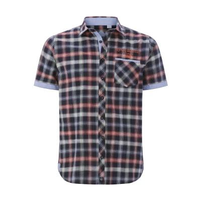 Afbeelding van Jan Vanderstorm casual overhemd donkerblauw