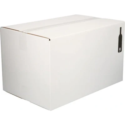 Afbeelding van 15x Flesverpakking 9 vaks 485 x 310 285 mm + interieur C golf (± 4,0 mm) Karton Universele verzenddozen