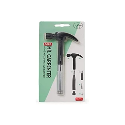 Afbeelding van Legami HAMM0001 multifunctionele hamer 6 in 1, zwart