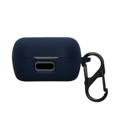 Afbeelding van kwmobile cover voor oordopjes case Compatibel met Sennheiser ACCENTUM True Wireless Trendy beschermhoes draadloze in donkerblauw