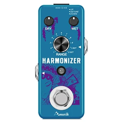 Afbeelding van Amuzik Gitaar Harmonizer Effect Pedaal Digitale Octave Effects Pedalen Harmony Pitch Shifter Detune Voor Elektrische Bass Mini Size True Bypass
