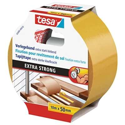 Afbeelding van Tesa Vloertape Extra Strong Hold, 10m x 50mm, geel