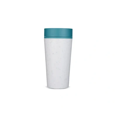 Afbeelding van Circular &amp; Co Travel Mug Koffiebeker To Go Coffee Beker 340 ml Chalk Aquamarine Green 12oz Duurzaam