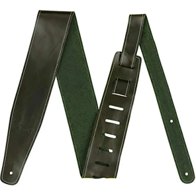 Afbeelding van Fender Broken In Leather Strap Green