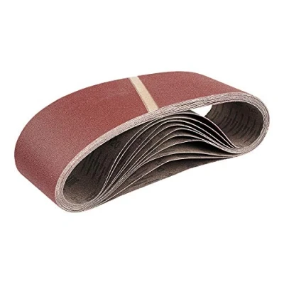 Afbeelding van 10 stuks/weefsel schuurbanden, 75 x 533 mm, korrel 40, voor bandschuurmachines, schuurpapier, schuurbladen