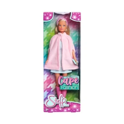 Afbeelding van Simba 105733678 Steffi Love Fashion, speelpop met jurk en cape, incl. laarzen, haarband clutch, 29 cm, vanaf 3 jaar