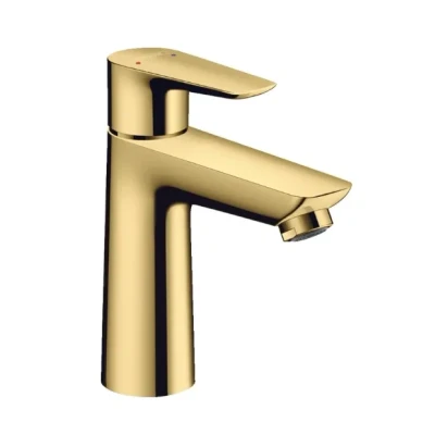 Afbeelding van Hansgrohe wastafelmengkraan 110 talis e 1 greeps gepolijst goud optiek 71710990