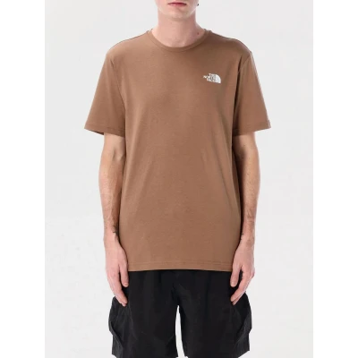 Afbeelding van The North Face BOX TEE Tshirt print, Heren, Maat: Large, Latte/gravel