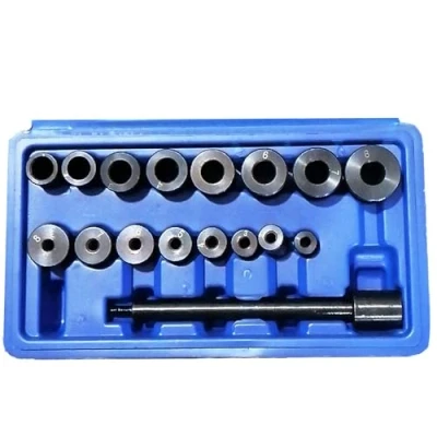 Afbeelding van FreeTec 17 stuks. Koppelingscentreergereedschap, centreerset, koppelingsaanpassing, gereedschap, centreerdoorn, instelgereedschap met spanknop in koffer, voor VW Audi, Ford, Opel