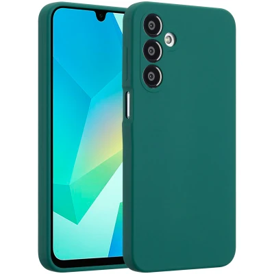 Afbeelding van Accezz Hoesje Geschikt voor Samsung Galaxy A16 (5G) Liquid Silicone Backcover Forest Green