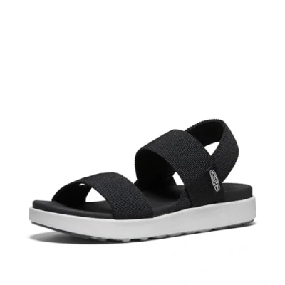 Afbeelding van KEEN Dames Elle Backstrap Casual Platform Open Toe Wedge Sandalen, Zwart, 35.5 EU