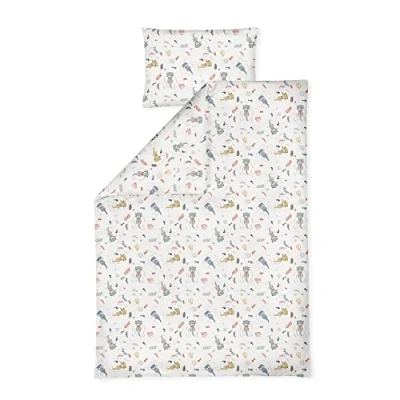 Afbeelding van Julius Zöllner Little Otti jersey kinderbeddengoed 100 x 135 cm + 40 60 cm, 2 delige set dekbedovertrek en kussensloop, 100% katoen, met ritssluiting, standaard by OEKO TEX