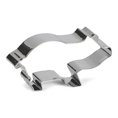 Afbeelding van Patisse Uitsteekvorm Varken 8 Cm Rvs Zilver