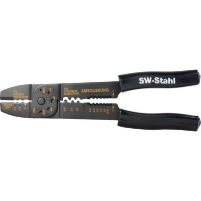 Afbeelding van SW Stahl 42504L kabelschoenklemtang voor geïsoleerde en ongeïsoleerde connectoren 1,5/2,5/6 mm I draadstripper 0,75 6 schroefknipper M2,6 M5