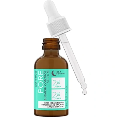 Afbeelding van Catrice Pore Blemish Control Serum, intensieve verzorging, concentraat, transparant, voor gemengde huid, anti puistjes, verzorgend, gladmakend, veganistisch, olievrij, voldoet aan onze Clean Beauty