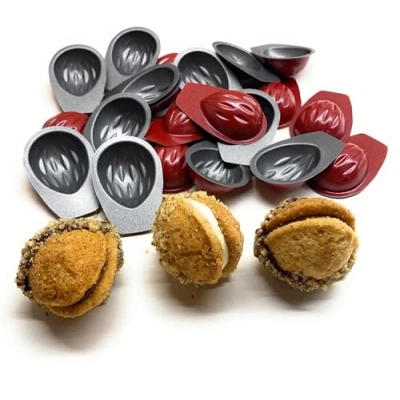 Afbeelding van CULIMI Bakvorm Mini Cakes Walnoot, 20 stuks, Cake Vorm Vormen Bakken, Cupcake Muffin Cake, Anti aanbaklaag &amp; Hoge Weerstand, Ovenvorm Bakaccessoires