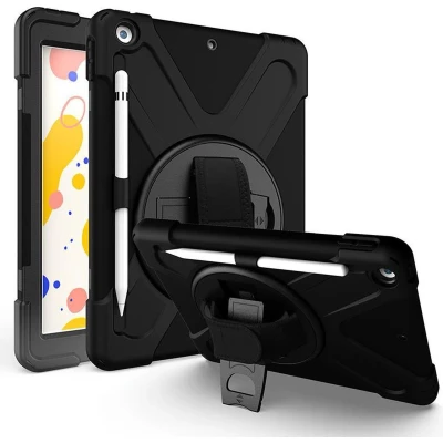 Afbeelding van eSTUFF iPad 10.2 2021 (IPad (2021)), Tablethoes, Zwart