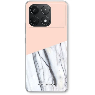 Afbeelding van Case Company® hoesje geschikt voor Xiaomi Redmi K70 A touch of peach Soft Cover Telefoonhoesje Bescherming aan alle Kanten en Schermrand