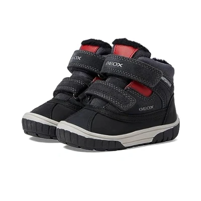 Afbeelding van Geox Baby jongens B Omar Boy WPF enkellaars, Dk Grey Red, 22 EU