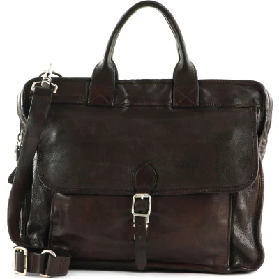 Afbeelding van CAMPOMAGGI Leren Business tas Venere Briefcase Moro Donkerbruin