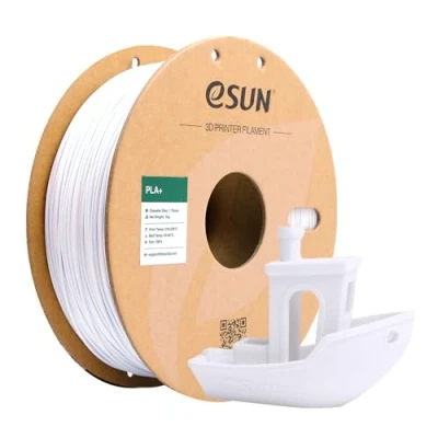 Afbeelding van eSUN PLA+ Filament 1.75mm, 3D Printer PLA Plus, Maatnauwkeurigheid +/ 0.03mm, 1kg Spoel (2.2 LBS) Print voor Printers, Koud Wit