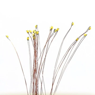 Afbeelding van Evemodel C0402B 20 100pcs Pre gesoldeerd micro 0.1mm Koper Bedraad BLAUW SMD Led 0402 NIEUW