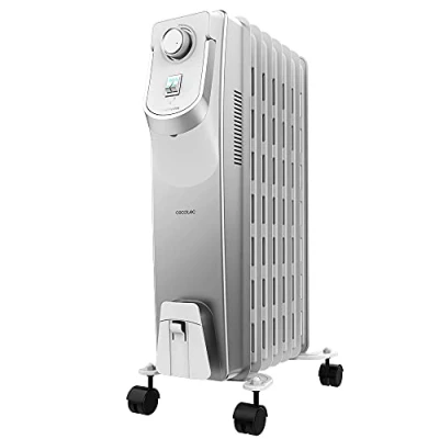 Afbeelding van Cecotec Olieradiator ReadyWarm 7000 Space 360º. 1500 W, 7 Modules, 360º technologie met 3 vermogensniveaus, 18 m² dekking, Kabelcollector, Eenvoudige bediening, handvat, Wielen en dubbel veiligheidssysteem