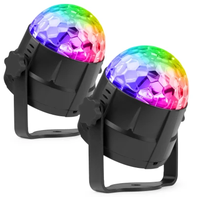 Afbeelding van Fuzzix set van 2 Tornado RGB discolampen met zuignapstandaards en
